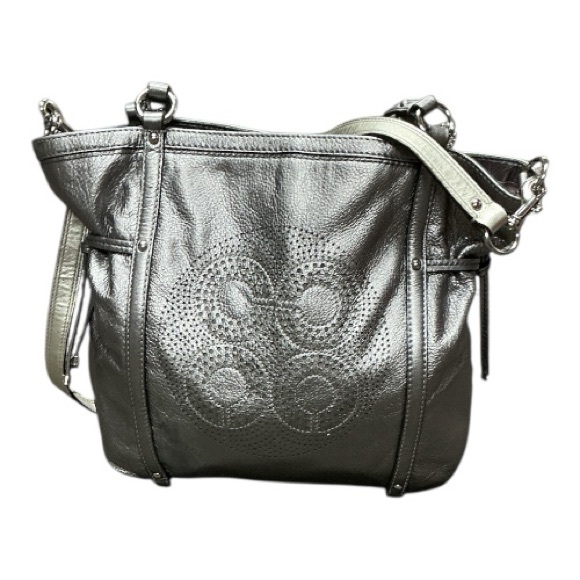 Coach - EC - Audrey Elegant Gunmetal Silver Shoulder Bag